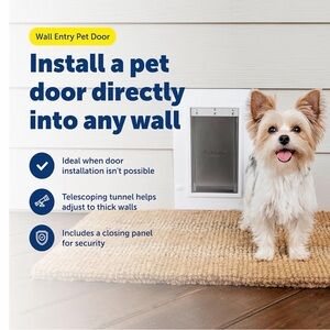 PetSafe Pet Door Flap in Clear and White